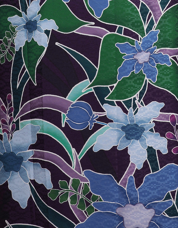 Anisa Batik Satin 45" (Dark Purple)
